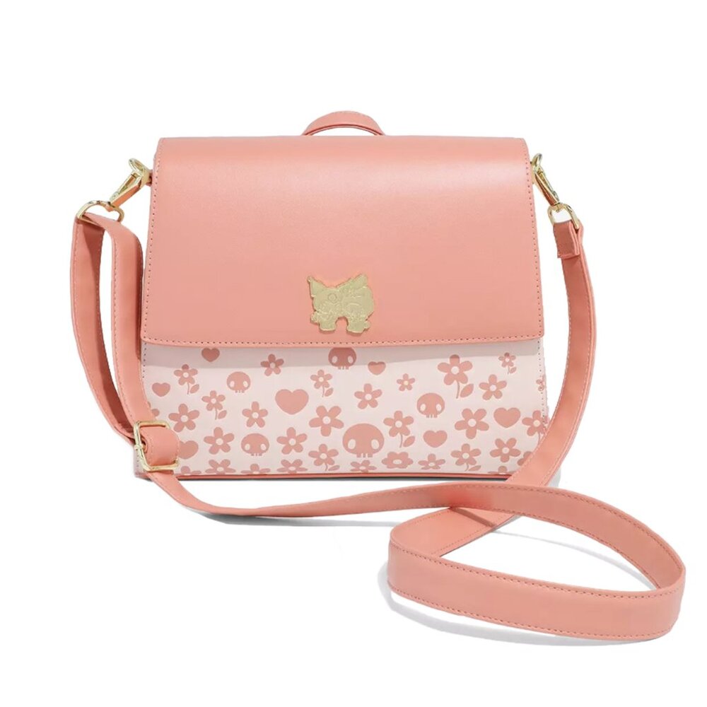 Loungefly Sanrio My Melody & Kuromi Floral Skulls Crossbody Bag